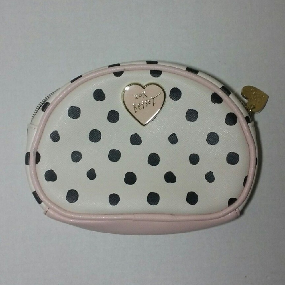 Betsey Johnson Polka Dot Pouch - Picture 1 of 8